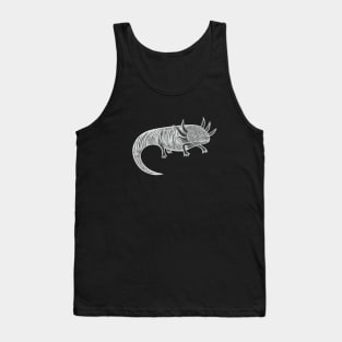 Axolotl Ink Art - on dark colors Tank Top